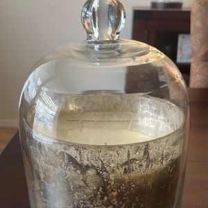 Pottery Barn Large Silver Mercury Glass Candle